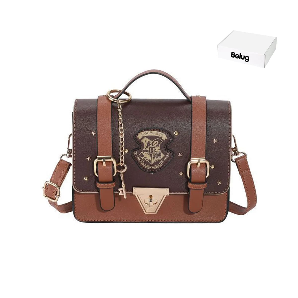 Bolsa Mariconera Mujer Para Harry Potter Bolso Crossbody Marrón
