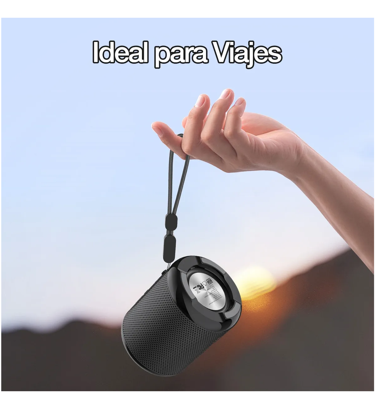 1hora Mini Bocina Portátil Bluetooth Belug Inalámbrica Altavoz Sd Negro