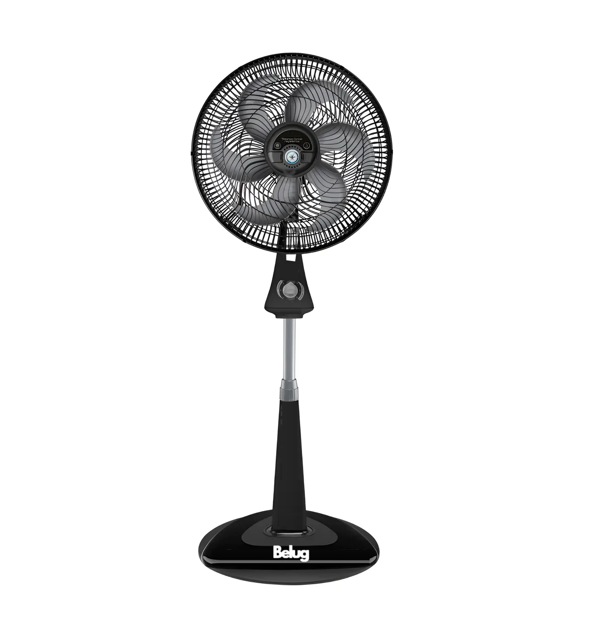Ventilador Belug Piso Pie Pedestal 6 Aspa Potente Silencioso Negro