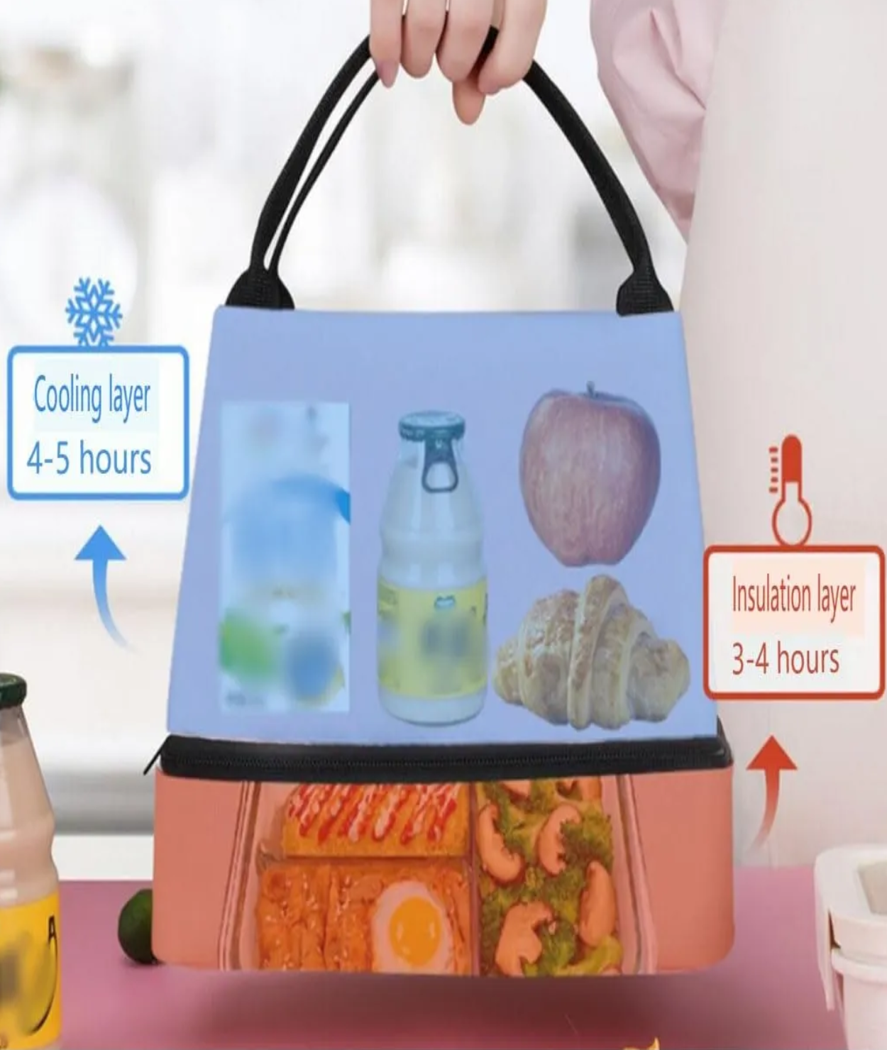 Lonchera Térmica Bolsa Azul  Beige image number null