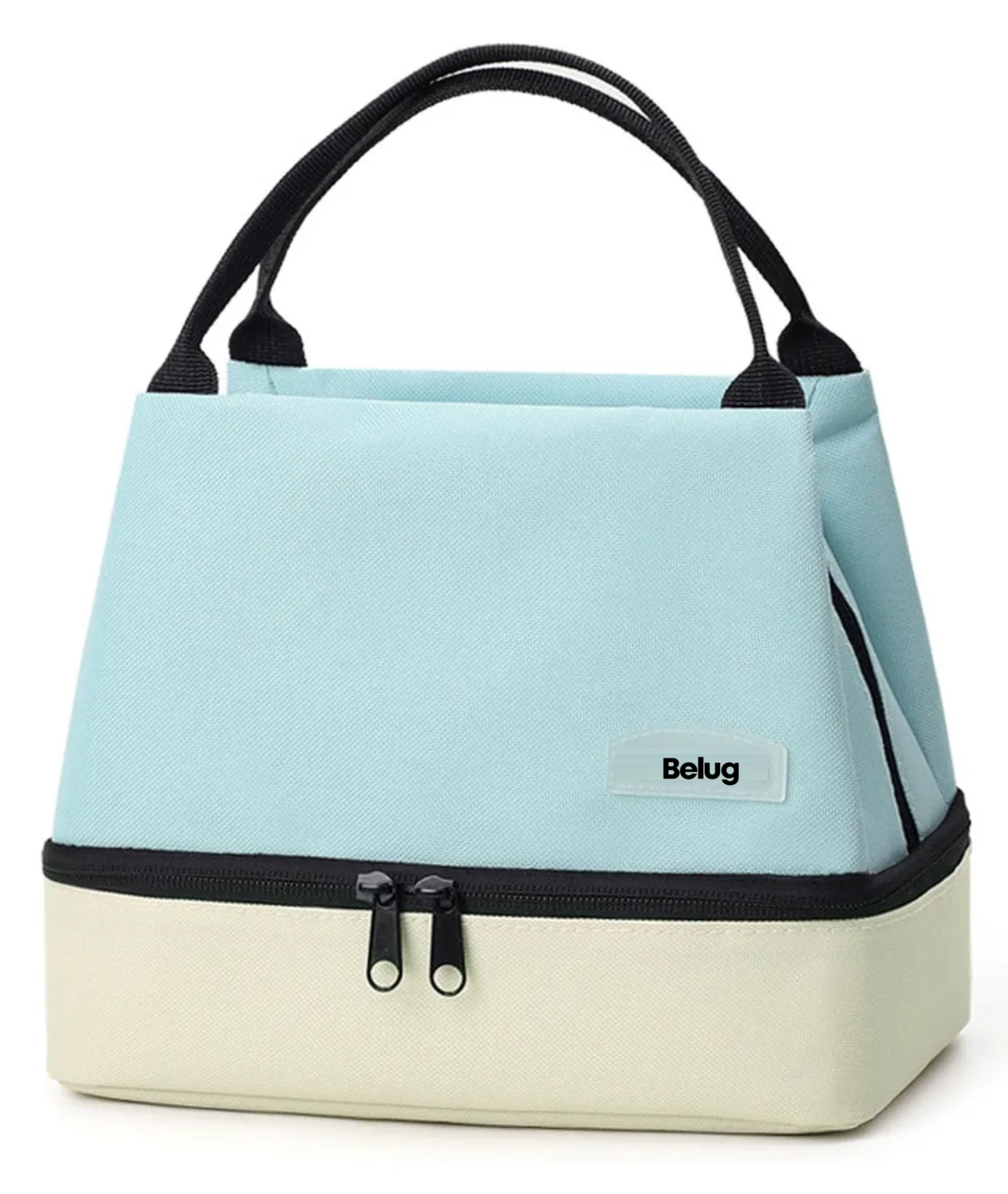 Lonchera Térmica Bolsa Azul  Beige