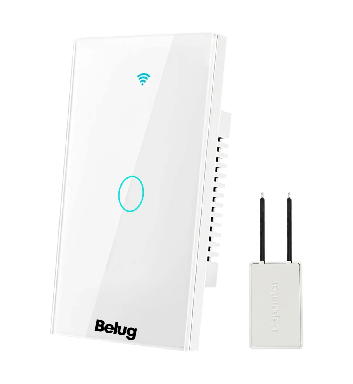 Interruptor Inteligente Wi-fi De 1 Vías Blanco Sin Neutro Belug