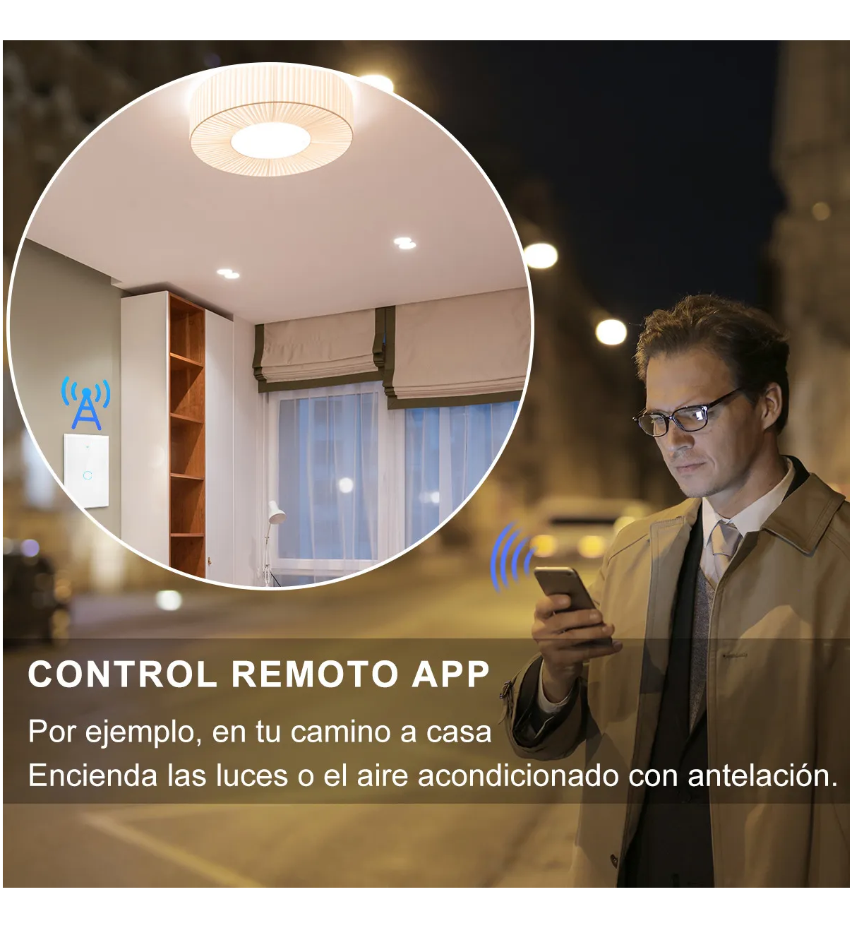 Interruptor Inteligente Wi-fi De 1 Vías Blanco Sin Neutro Belug