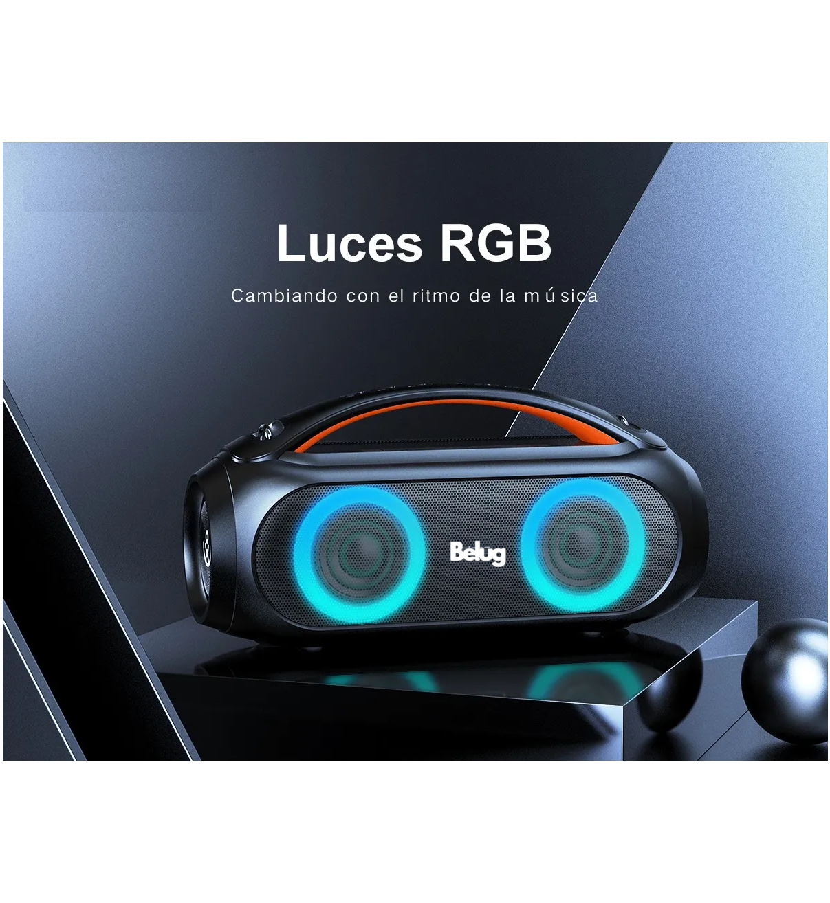 Parlante Xdobo Vibe Plus Portátil con Bluetooth Color Negro Belug