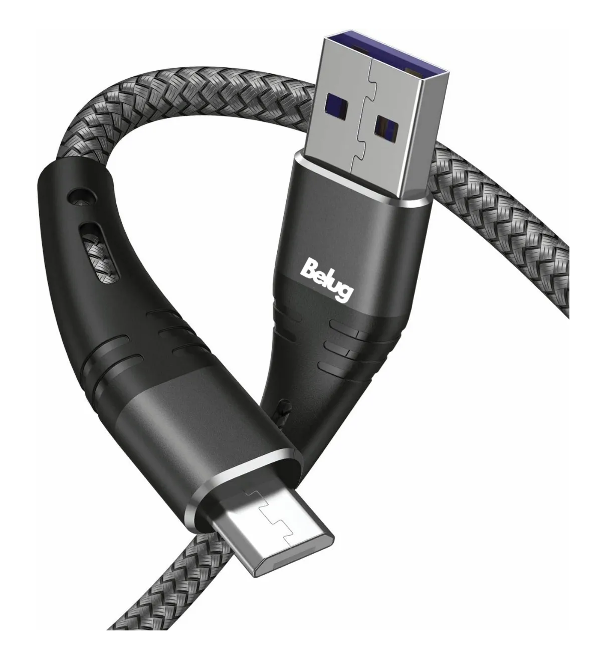 Cable V8 Micro Usb De Datos Carga Rápida Belug 3 Metros 2pzs