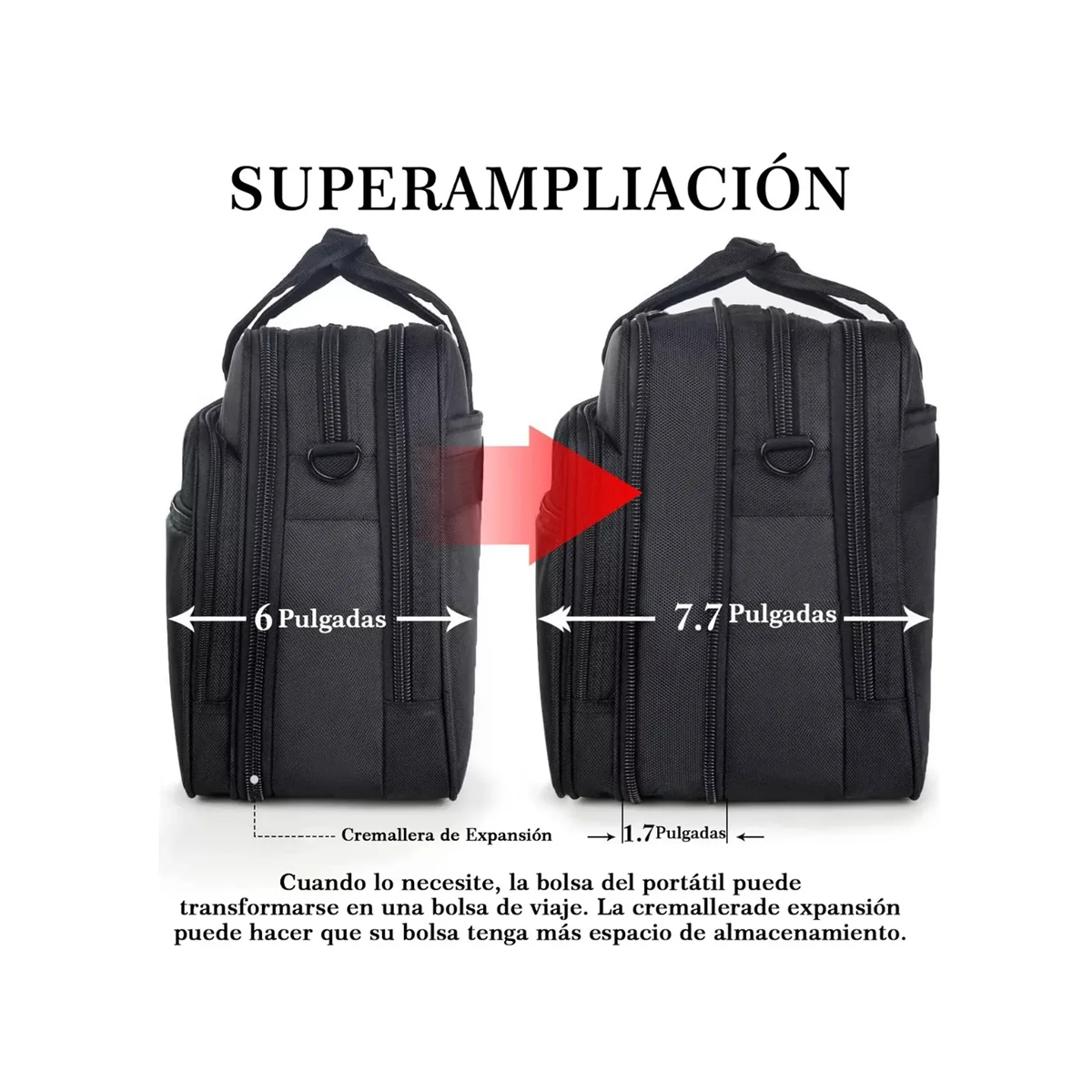 Maletin Para Laptop Hombre Portafolios negro