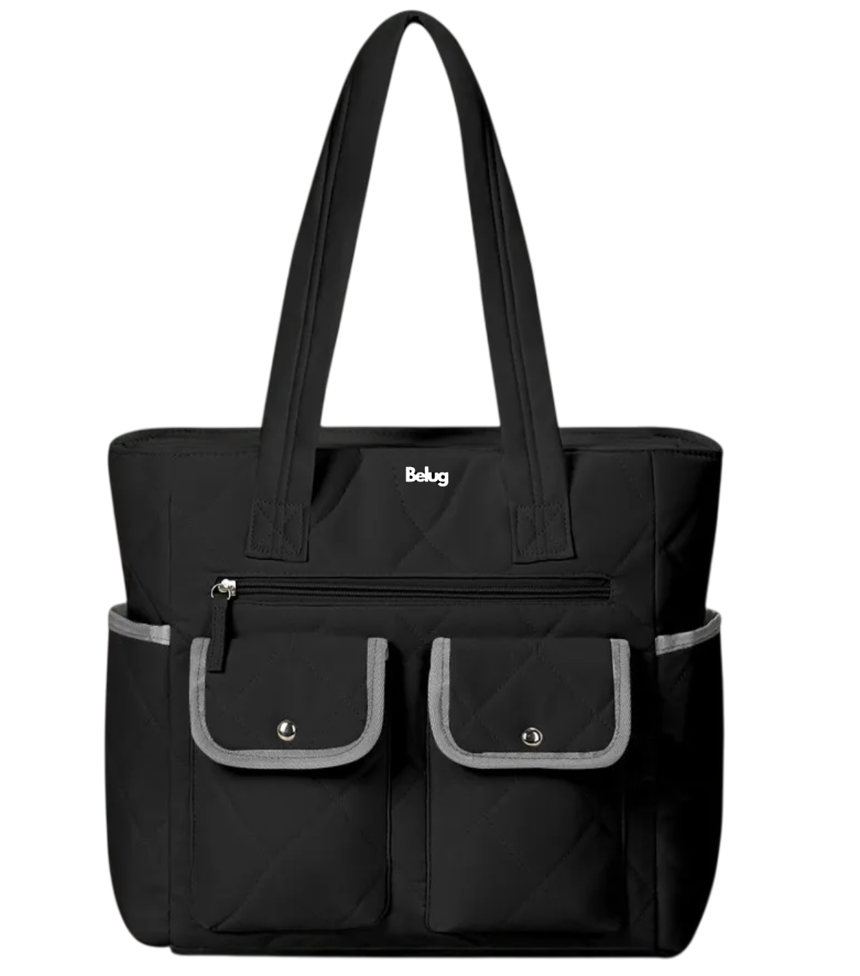 Bolsas Para Dama Múltiples Bolsillos Tela Lisa  negro