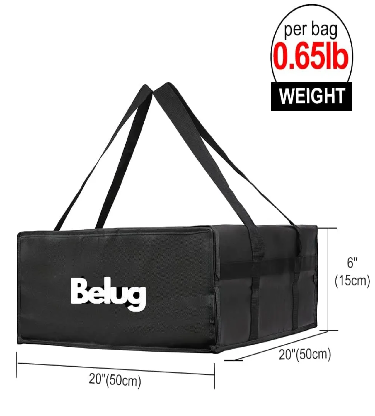 Bolsas De Pizza Para Entrega 50*50*15cm Negra