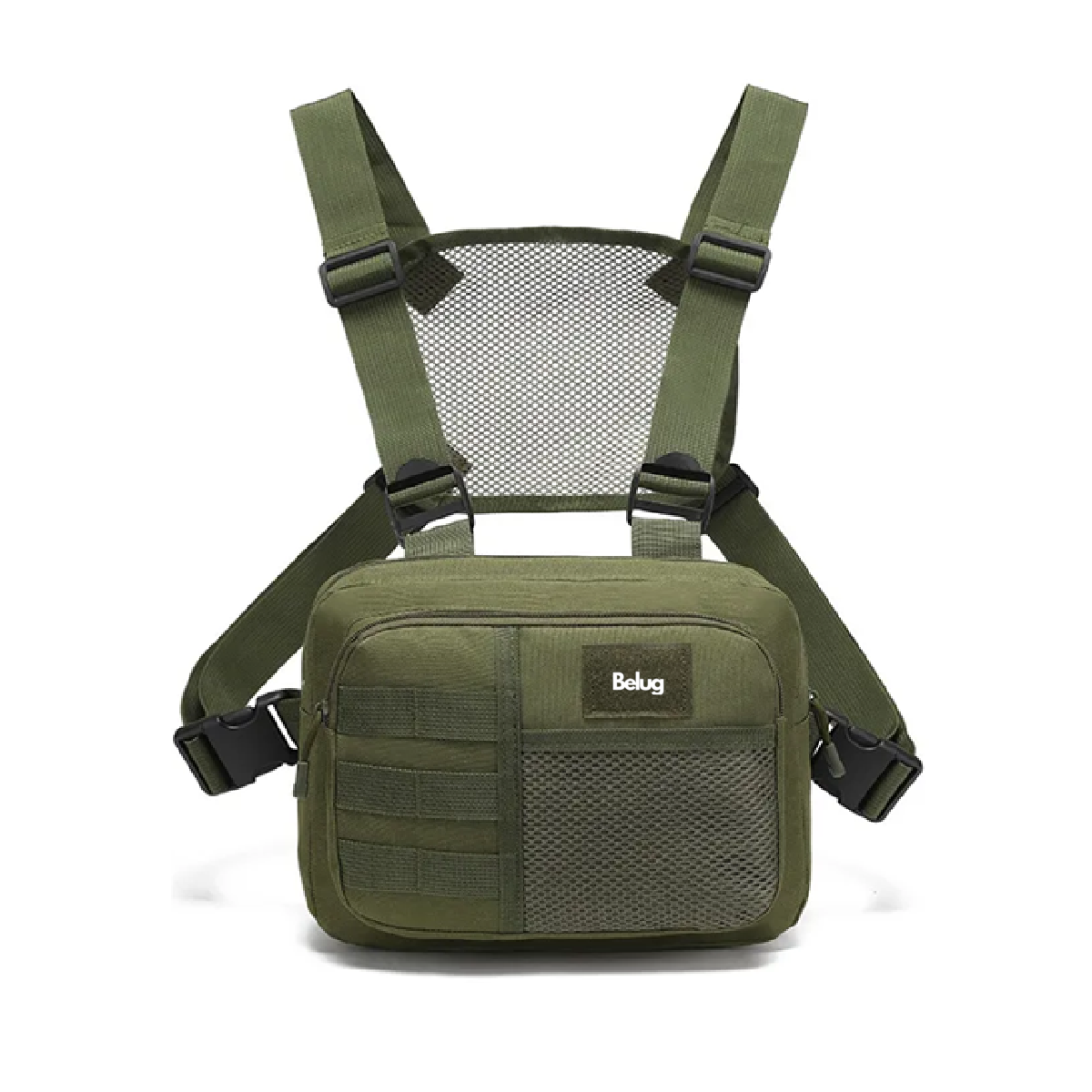 Mochila Chalecos Tacticos Campañas Pecho De Bolsa Verde Militar