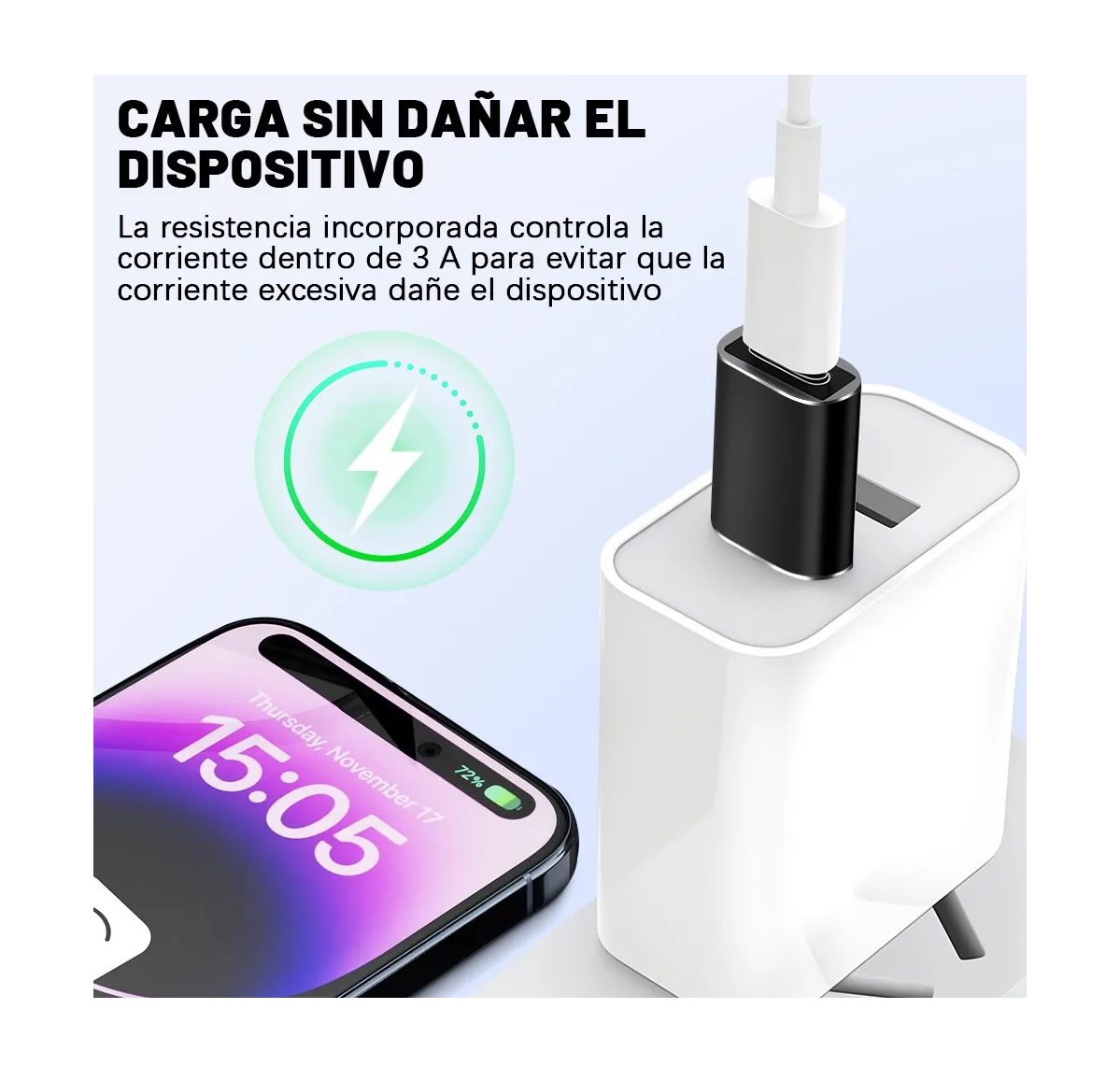 5 Piezas Usb Cable Tipo C Adaptador Otg Usb Tipo C A Usb 3.0 Negro