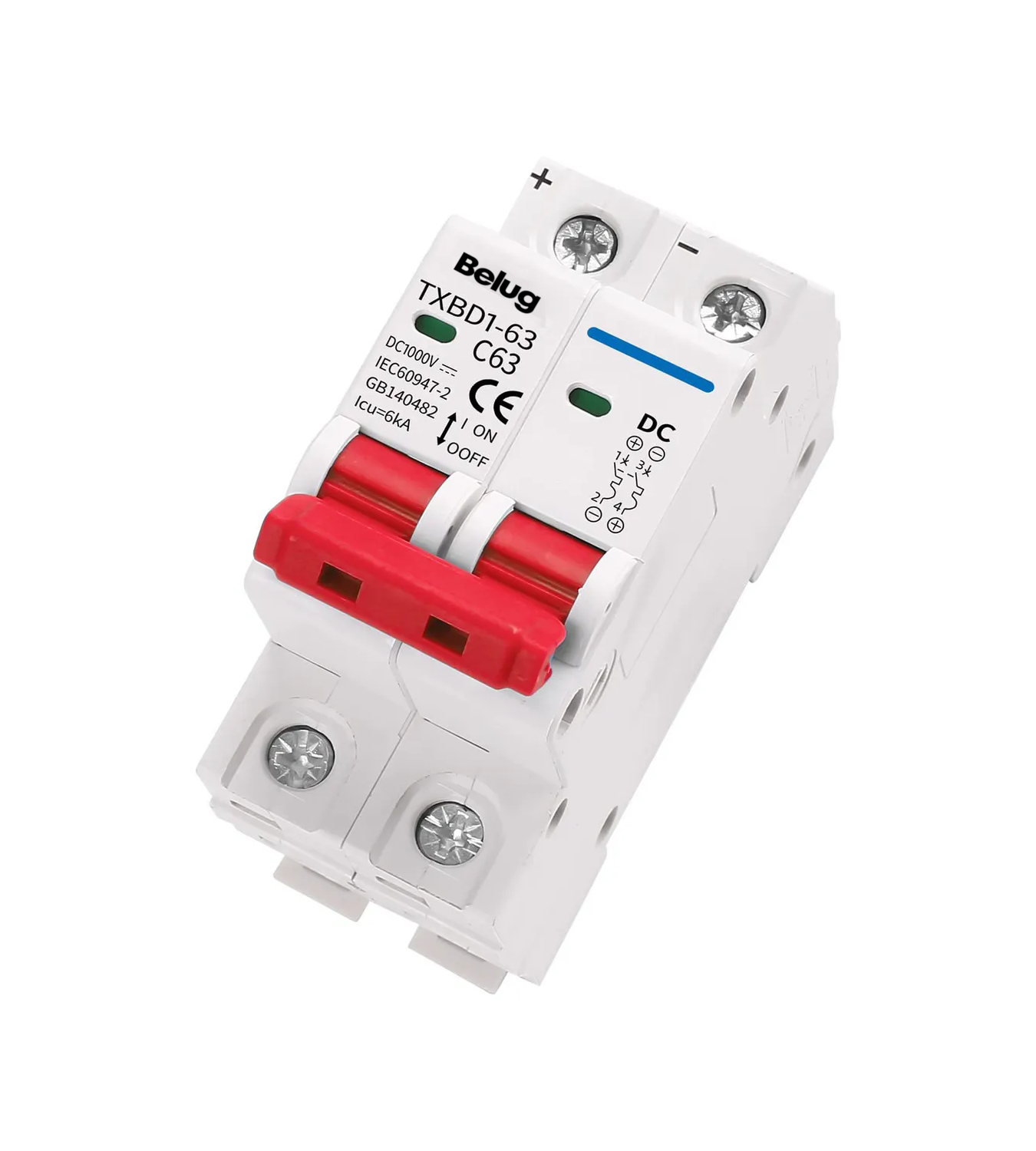 Ettroit 4P Interruttore Magnetotermico Fotovoltaico DC 40A 6kA 1000V JX6440