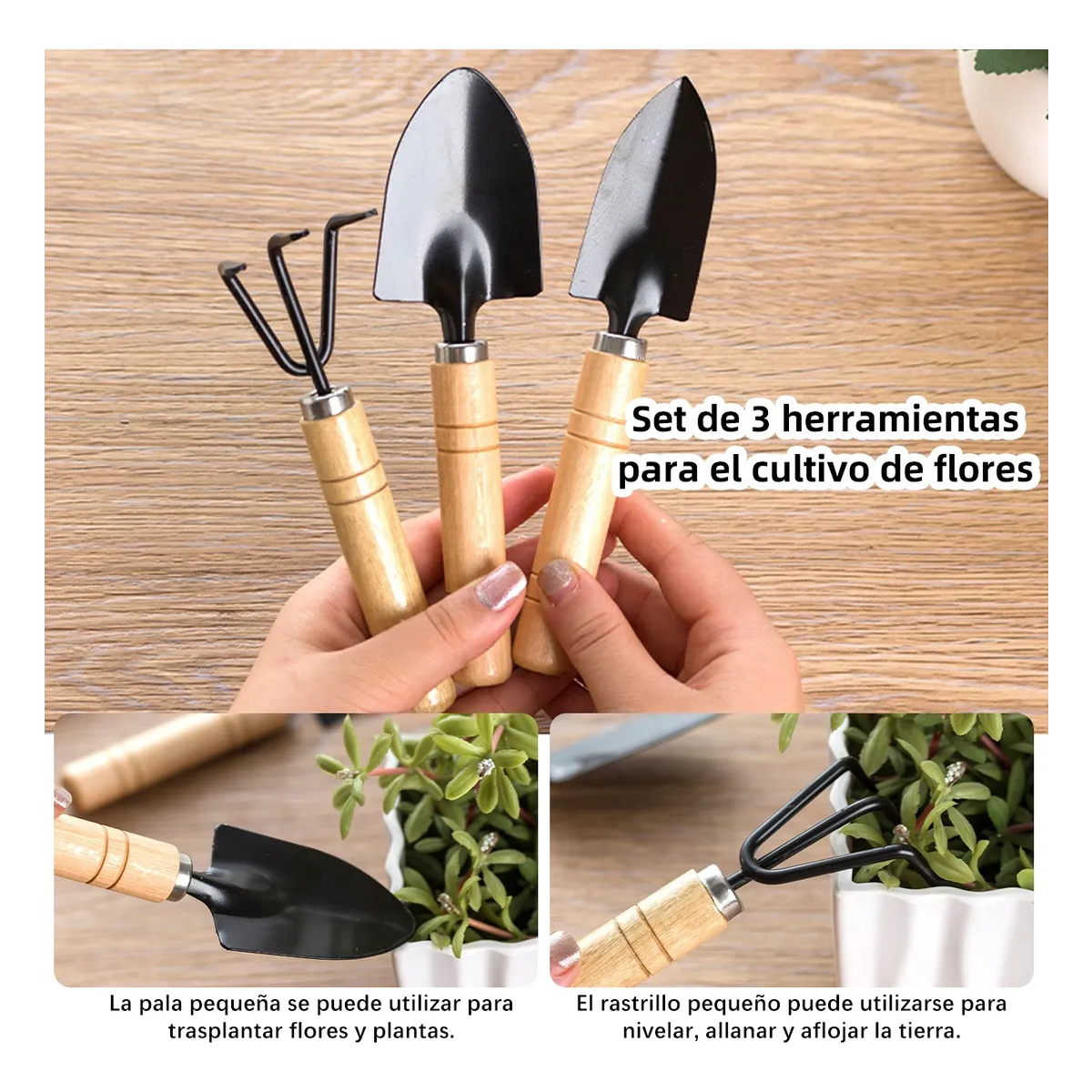 11 Macetas Plástico Colgantes Con Gancho Cadena Para Jardín Madera Blanco 