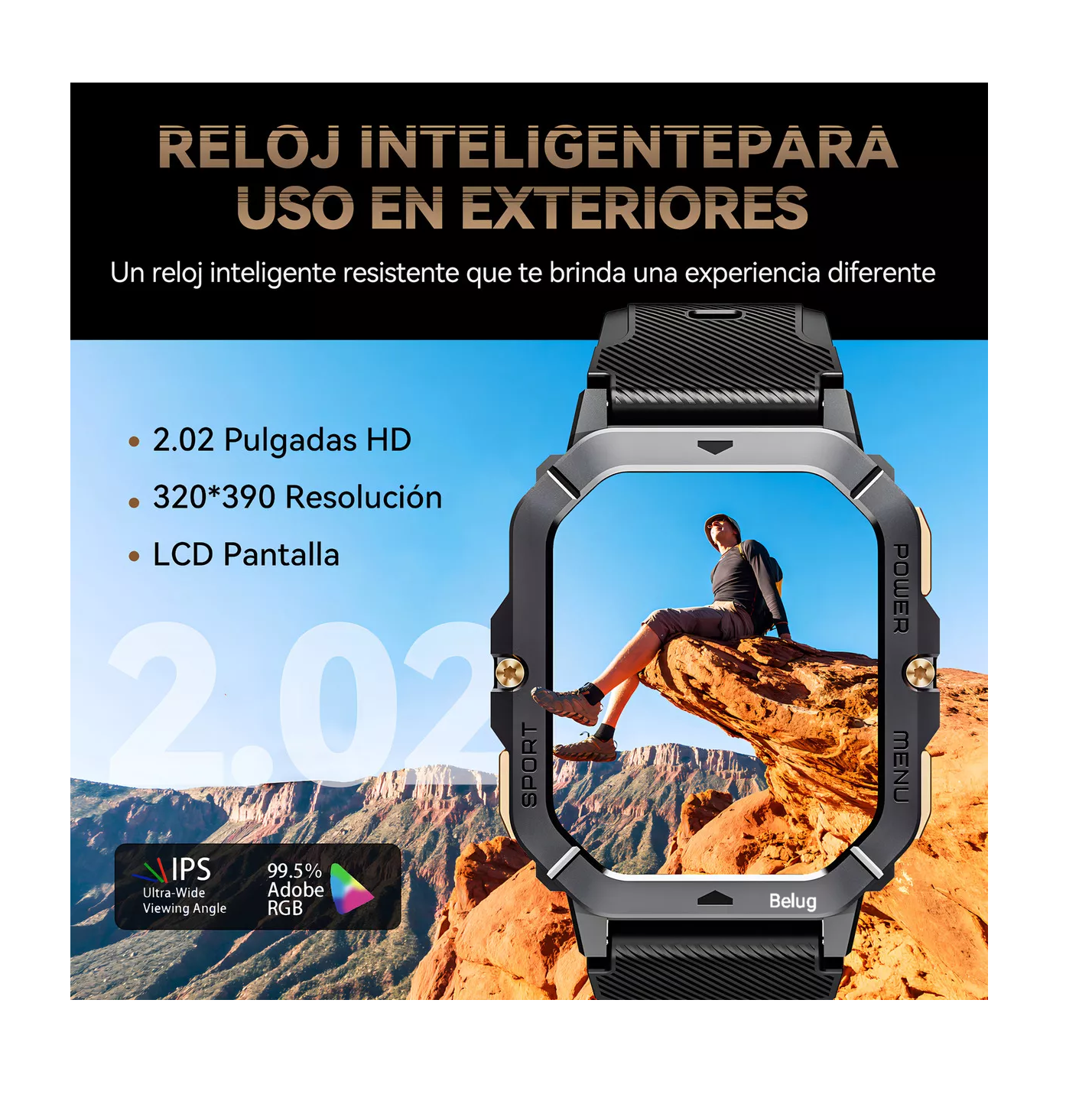 Reloj Inteligente Cubot Smartwatch C28 Resistente Al Agua negro