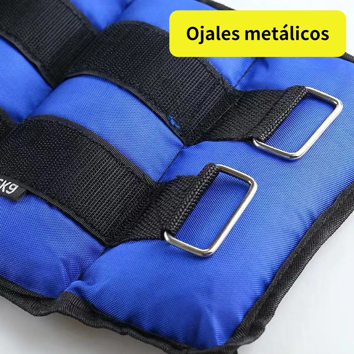 2pc Pesas Fitness Par De Polainas 1kg Cada Una Para Tobillos Azul Negro 