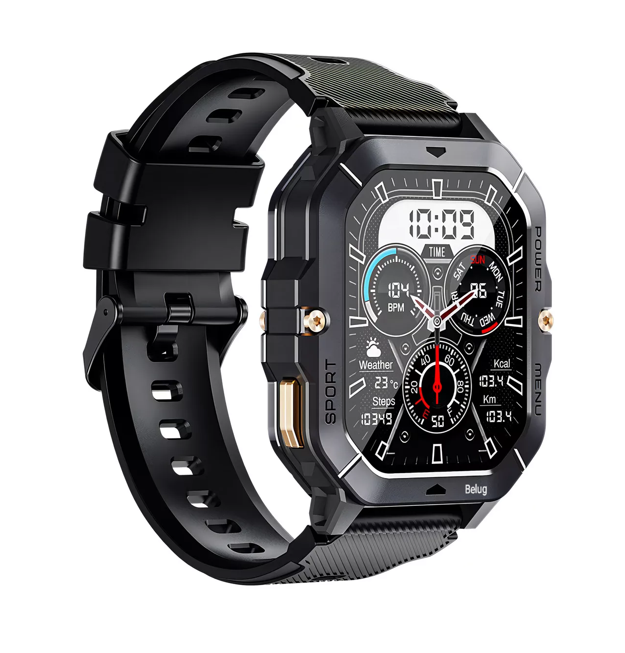 Reloj Inteligente Cubot Smartwatch C28 Resistente Al Agua negro