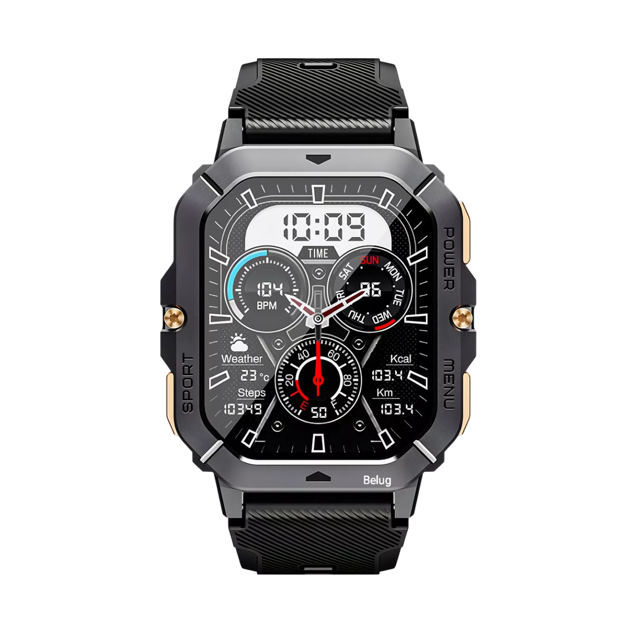 Reloj Inteligente Cubot Smartwatch C28 Resistente Al Agua negro