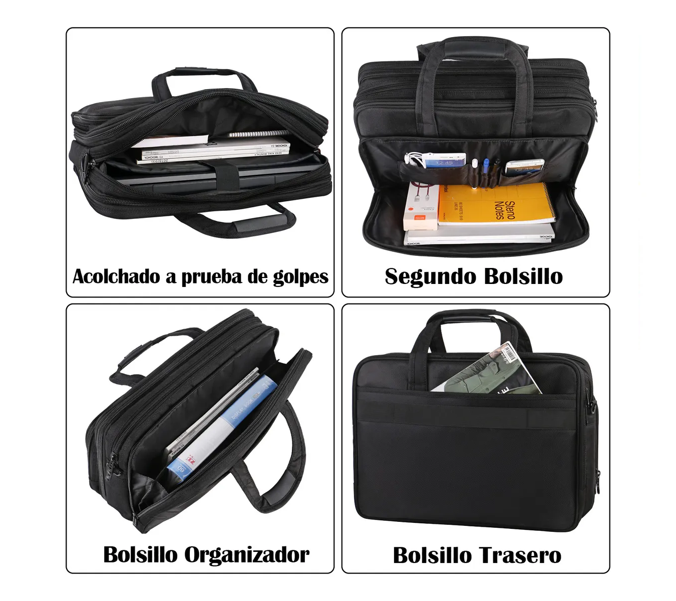 Maletin Para Laptop De 17 Pulgadas negro