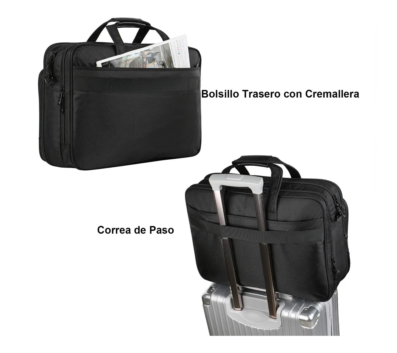 Maletin Para Laptop De 17 Pulgadas negro