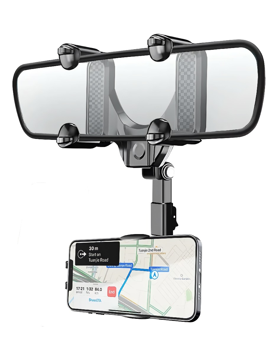 Soporte de Retrovisor Para Celular para Auto – Ajustable y Estable