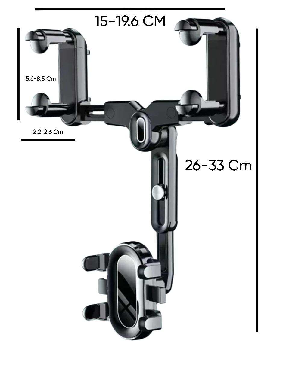 Soporte de Retrovisor Para Celular para Auto – Ajustable y Estable