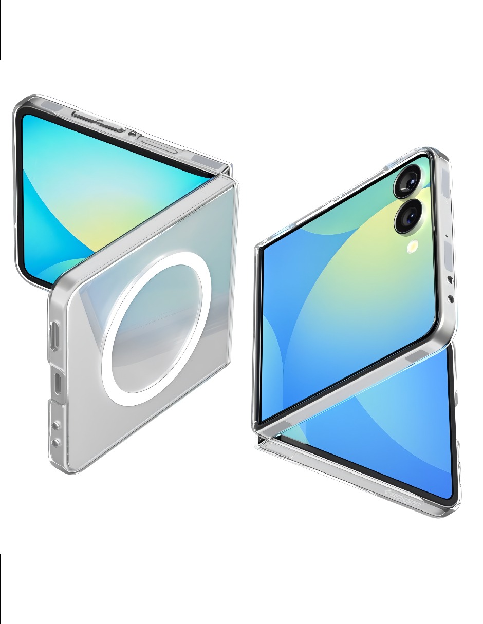 Funda Transparente con MagSafe Compatible con Samsung Z Flip 7