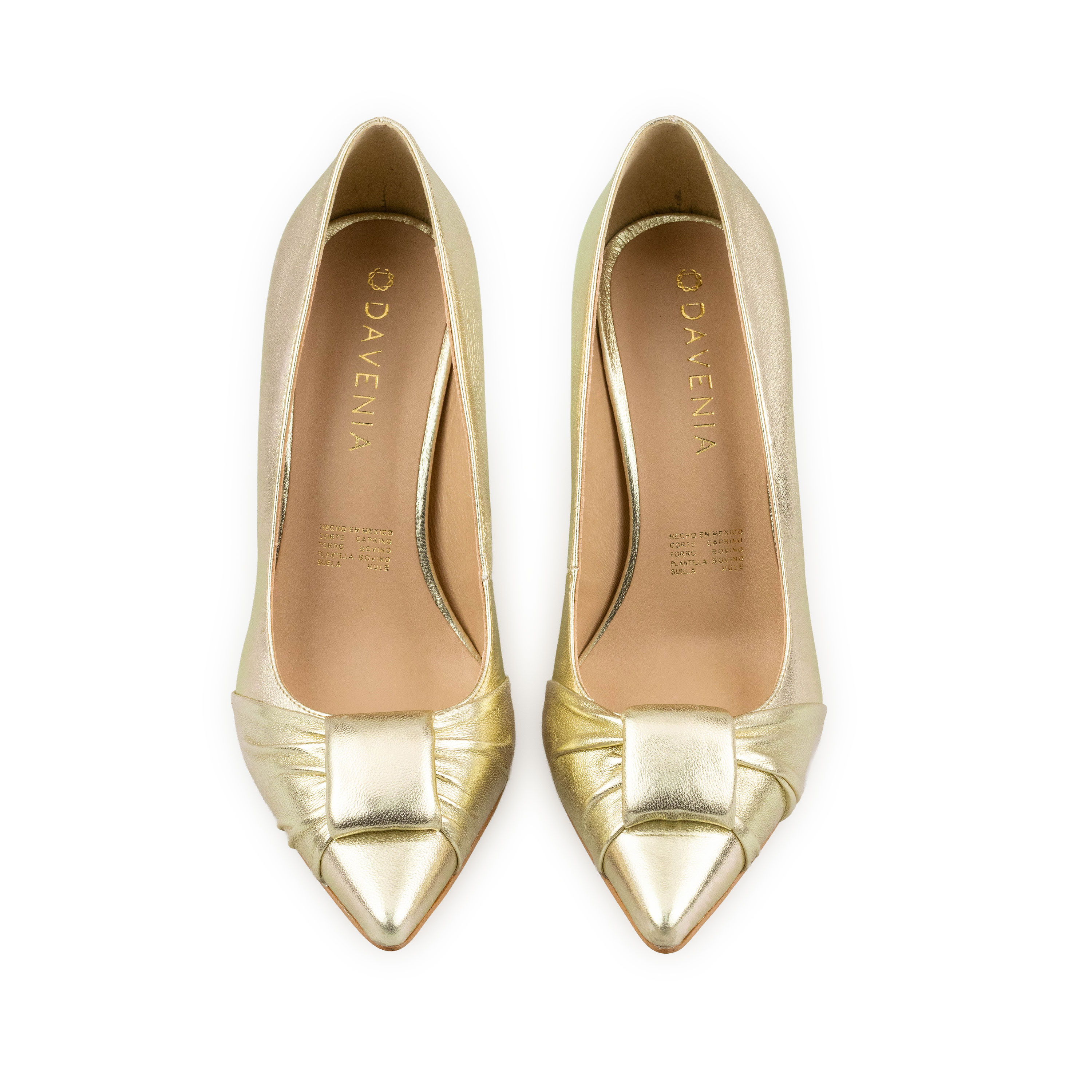 Zapatillas De Tacón Davenia De Piel Sandalia Para Dama Mod. clara