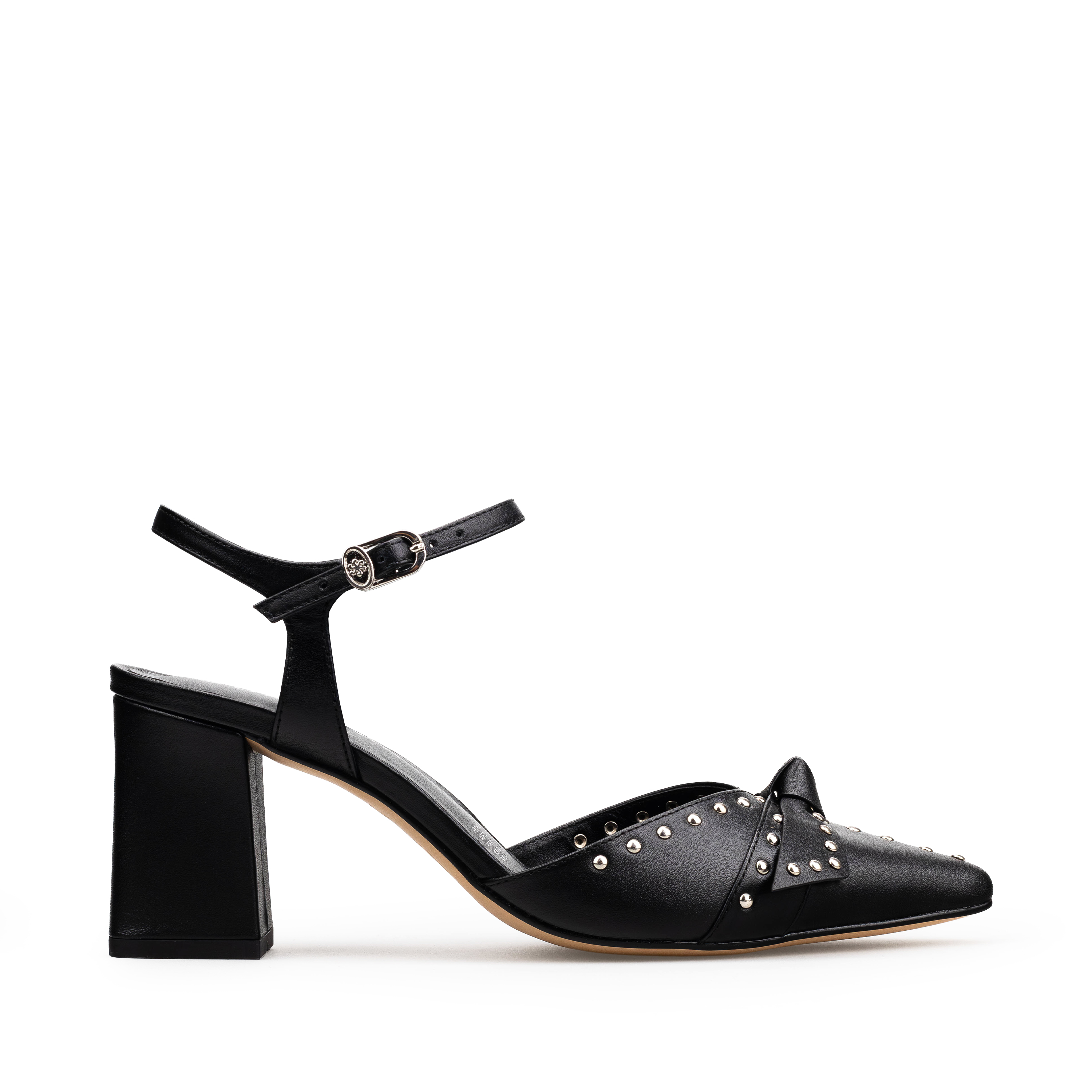 Zapatillas De Tacón Davenia De Piel Para Dama Mod. Hannah