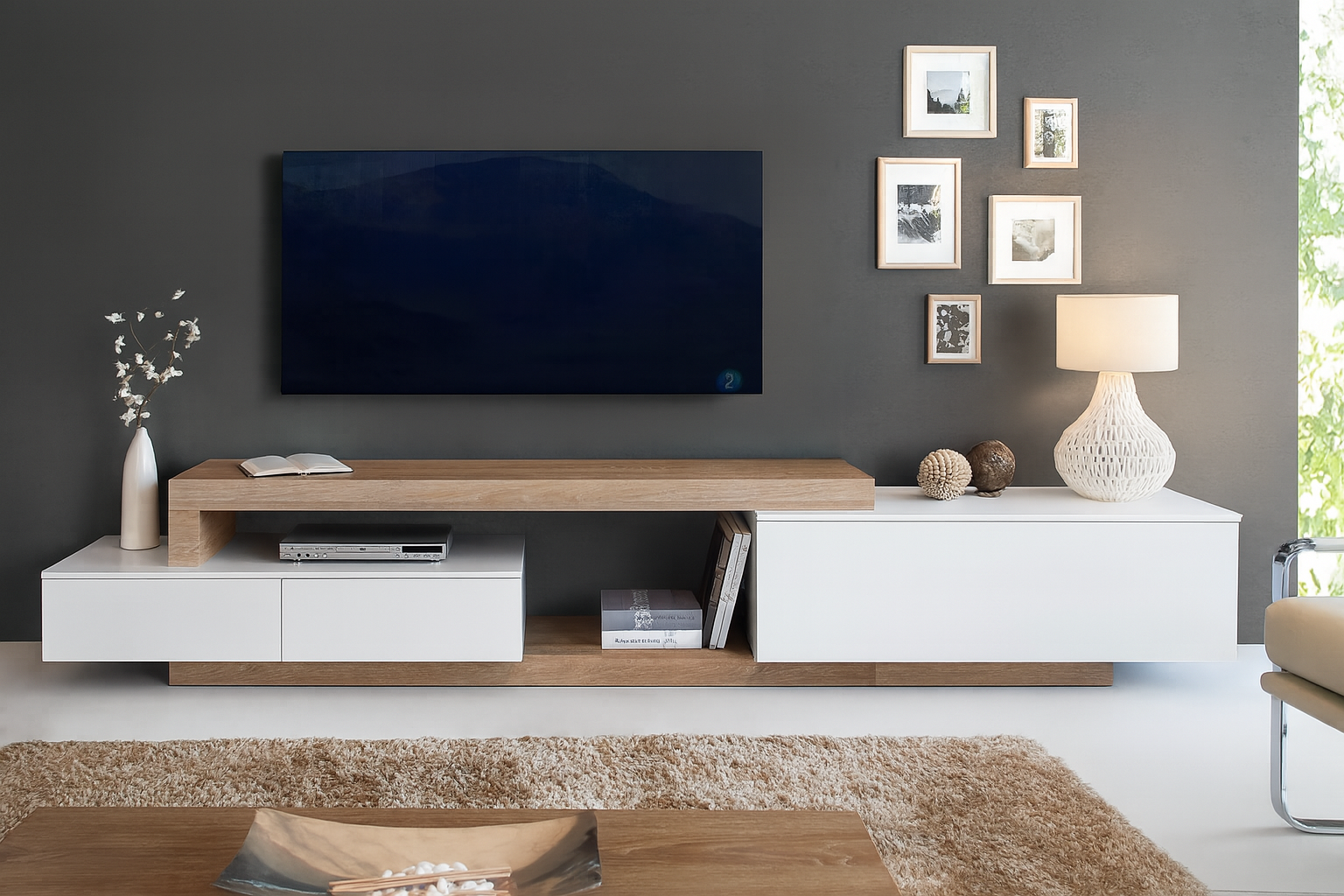 Mueble De Tv Minimalista Composición 5.05