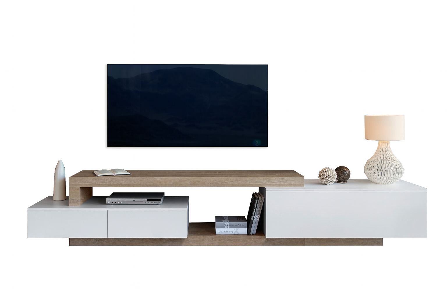 Mueble De Tv Minimalista Composición 5.05