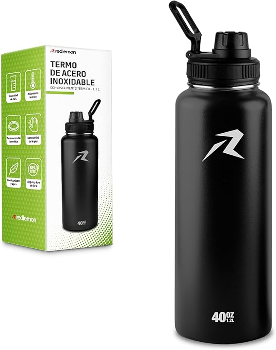 Redlemon Termo de Acero Inoxidable con Doble