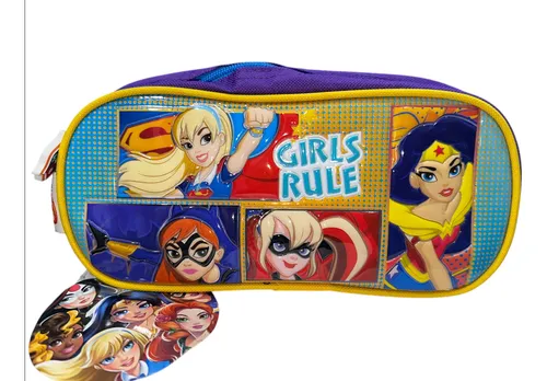 Lapicera Estuchera Escolar Girls Rule Dc