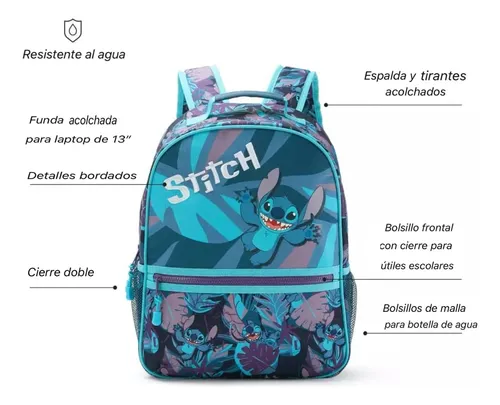 Disney Store Mochila Escolar Stitch - Lilo Y Stitch