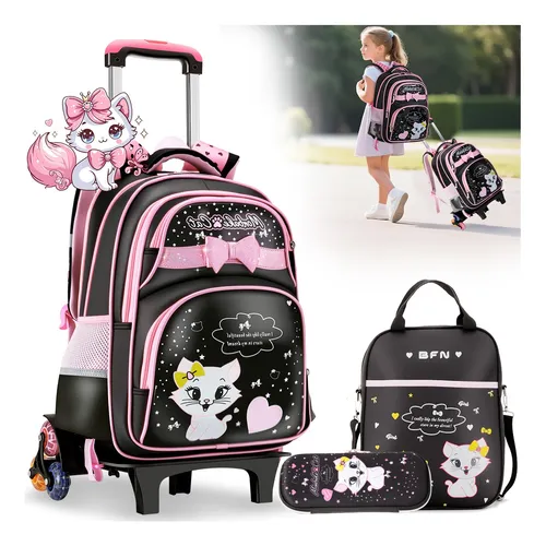 Mochila Escolares Con 6 Ruedas Carrito