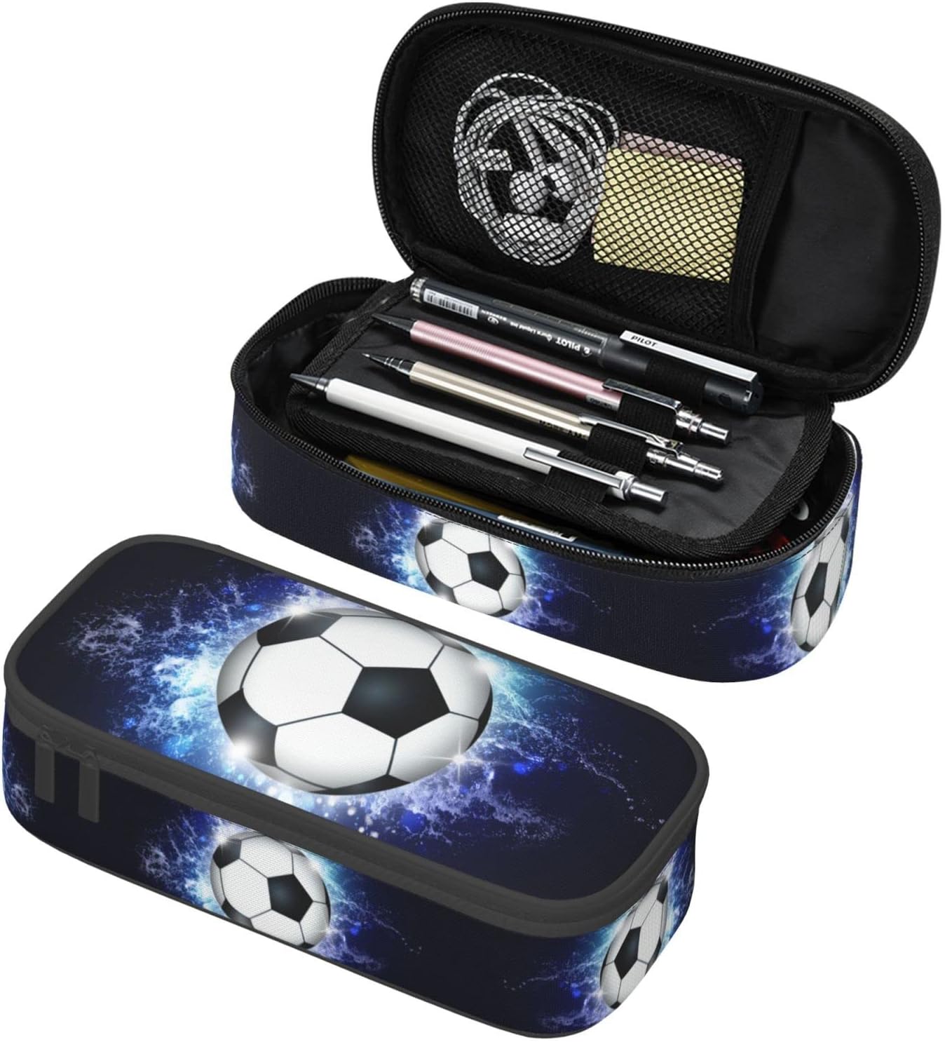 Caja de lápices para pelota de fútbol para niños
