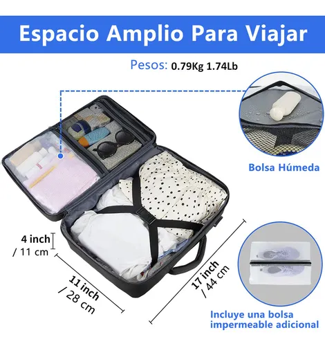 Mochila De Viaje Laptop 15.6 Pulgadas Aprobado Por Avión 10kg Antirrobo Impermeable Taygeer Más Bolsa Organizadora 1001