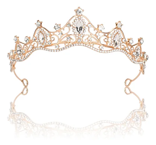 Reina Corona Cristales Princesa Tiara Para Novia, Cumpleaños