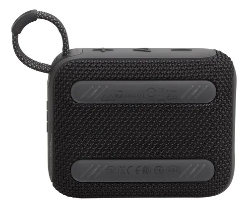 Bocina JBL Go 4 JBLGO4 portátil con bluetooth waterproof negra