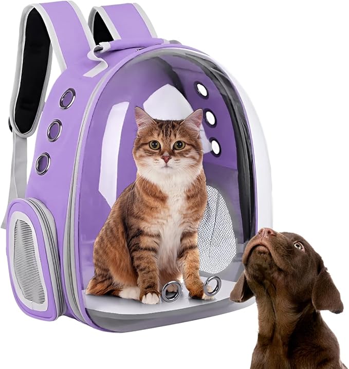 Raganet, Mochila Transportadora de Mascotas, Perros y Gatos, Back Pack Portátil para Mascota Pequeña (Máximo 7Kg)
