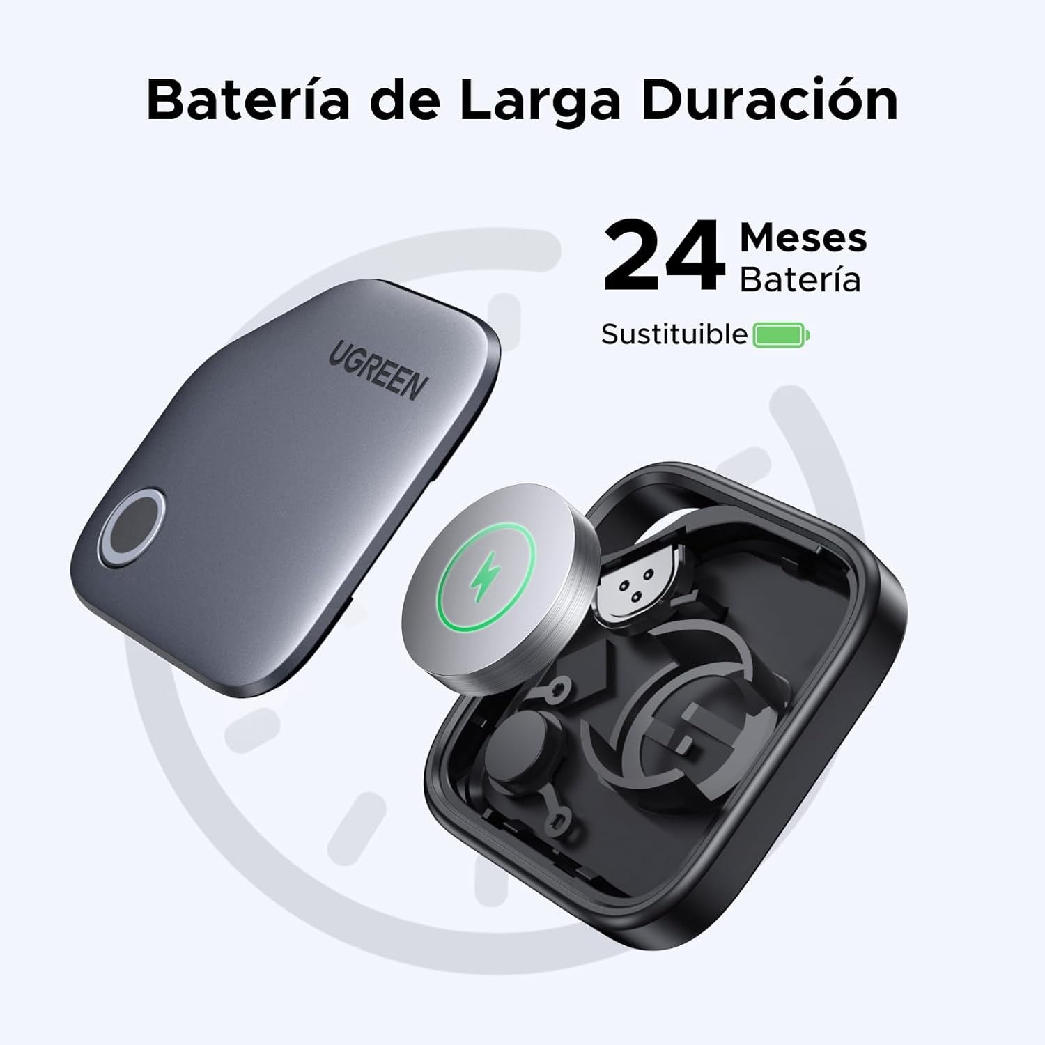 UGREEN FineTrack Smart Finder Compatible con Apple Find My (sólo iOS), Bluetooth Tracker para el Equipaje