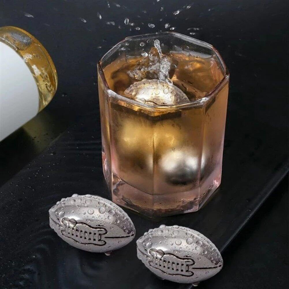 Cubos de hielo de acero inoxidable, reutilizables, para cerveza, vino, bebidas, enfriadores de metal congelado rápido