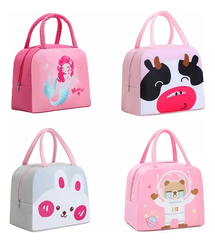 4pcs Lonchera Térmica Infantil Bolsa Almuerzo De Niños Niñas