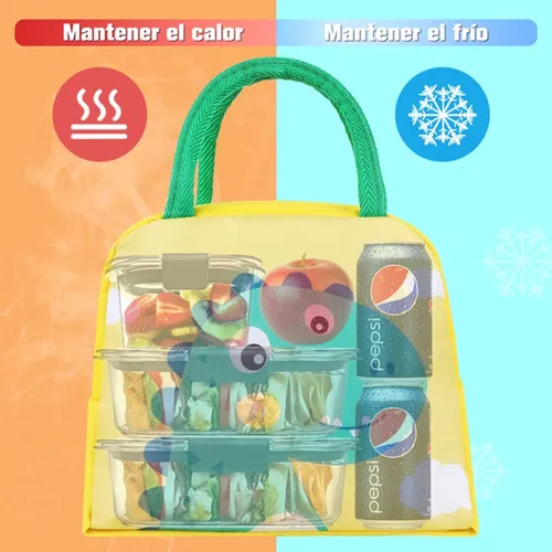 4pcs Lonchera Térmica Infantil Bolsa Almuerzo De Niños Niñas