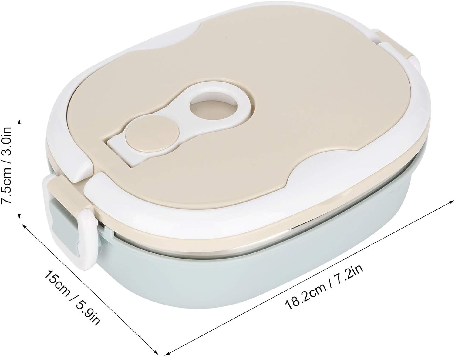 Fiambrera, Reutilizable Caja de Almuerzo Portátil Recipiente para Preparar Comidas Ensalada Exterior Camping 