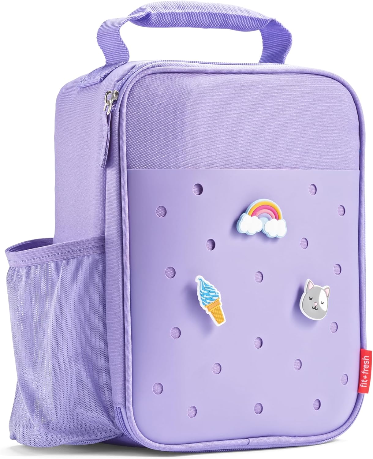 Fiambrera con dije para niños, lonchera con aislamiento térmico para niños y niñas 