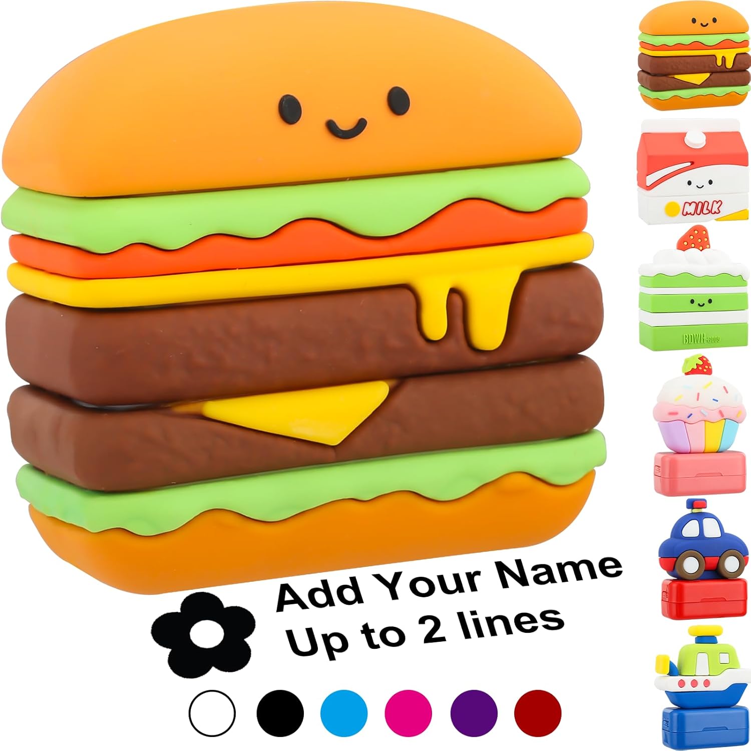 Sello de nombre personalizado para ropa infantil, sellos personalizados para ropa