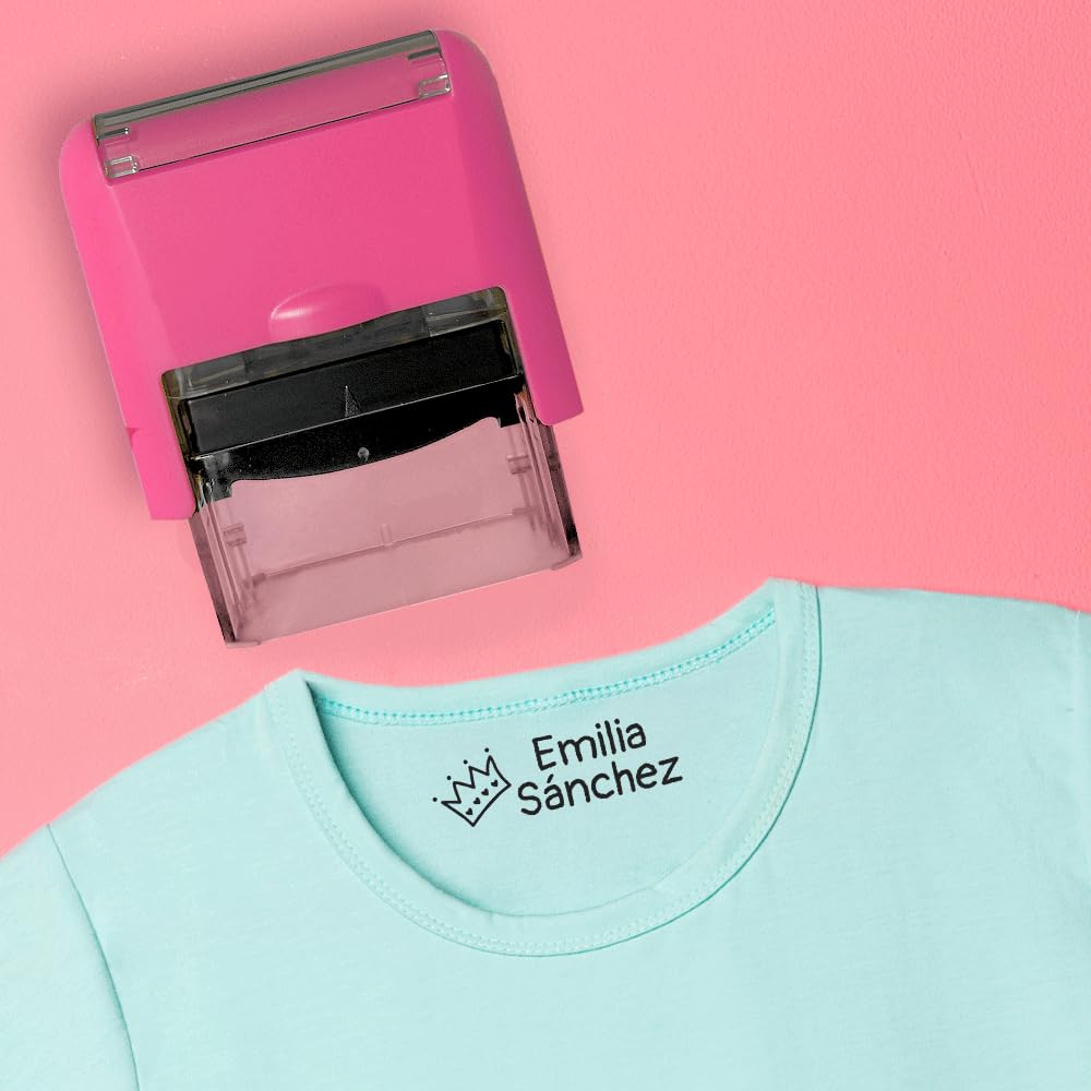 Sello para marcar Ropa personalizado, Agrega tu nombre y dibujo preferido,