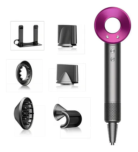 Mini secadoras de pelo para cabello profesional con difusor color rojo marca genérica