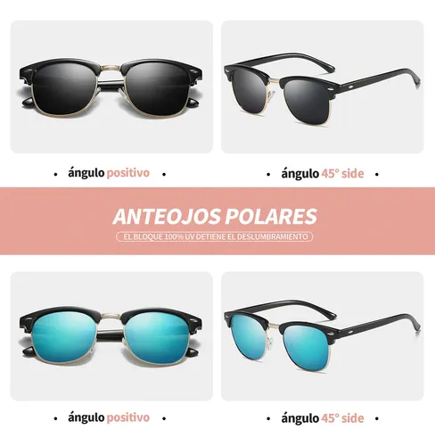 Lentes De Sol Polarizadas Proteccion Uv Hilbalm 2 Unidades