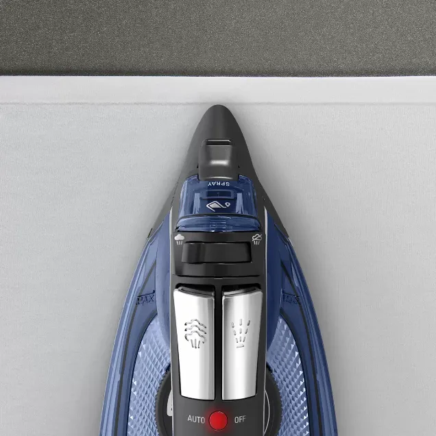 Plancha Vapor Rowenta 1725 W Suela Acero Inoxidable Antigota Color Azul