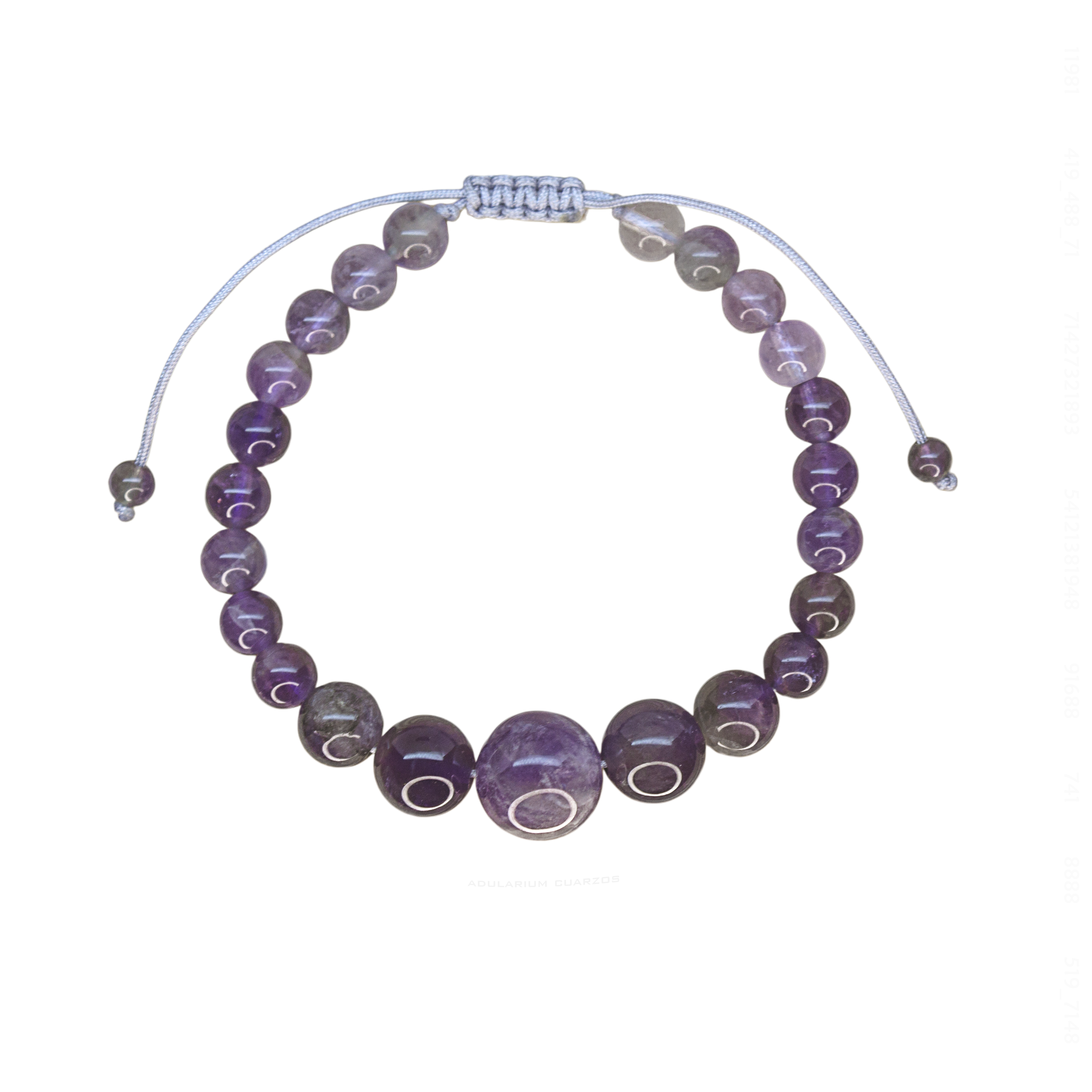 Pulsera Antiestrés Cuarzo Amatista Natural